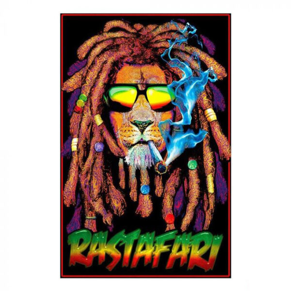 UV Rasta Lion Rastafari Poster