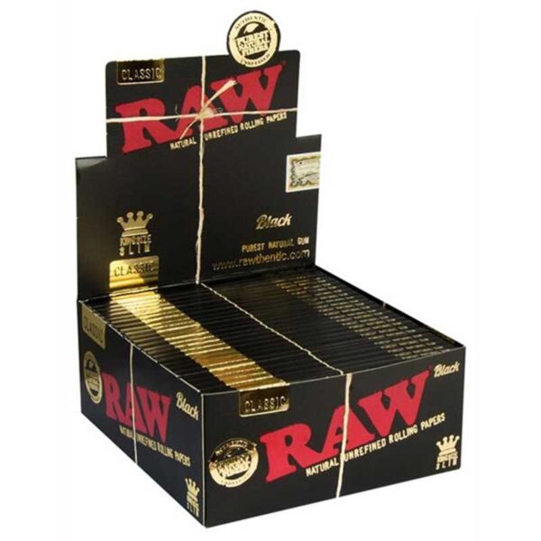 RAW Black Vloei Slimsize