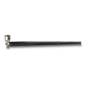 Houten kiefpijp van 21 cm met metalen bowl
