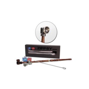 Zippsy pijp set van rozenhout met twee metalen bowls