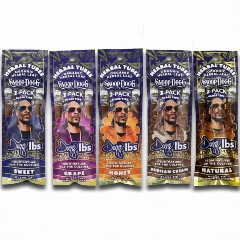 Dogg lbs Herbal Blunt Tubes Glass Tips 2-pack Snoop Dogg